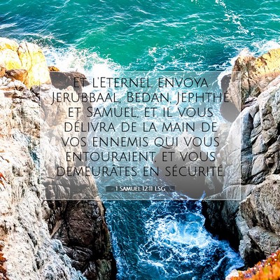 1 Samuel 12:11 LSG Image du verset biblique