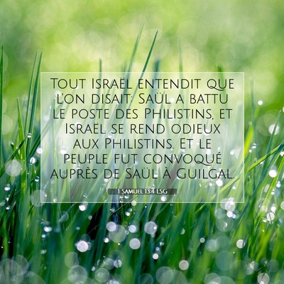 1 Samuel 13:4 LSG Image du verset biblique