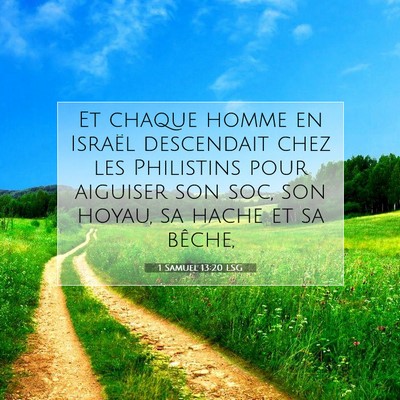 1 Samuel 13:20 LSG Image du verset biblique