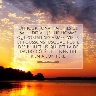 1 Samuel 14:1 Verset biblique expliqué