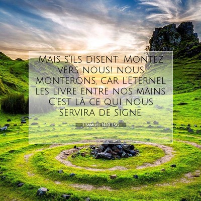 1 Samuel 14:10 Verset biblique expliqué