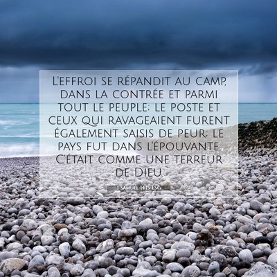 1 Samuel 14:15 LSG Image du verset biblique