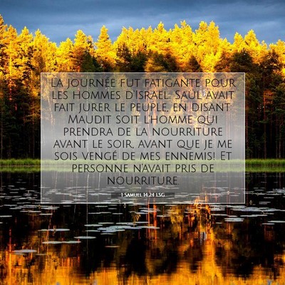 1 Samuel 14:24 LSG Image du verset biblique