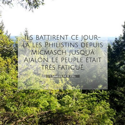 1 Samuel 14:31 LSG Image du verset biblique