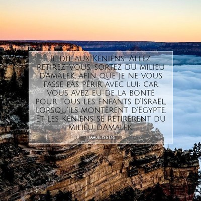 1 Samuel 15:6 LSG Image du verset biblique