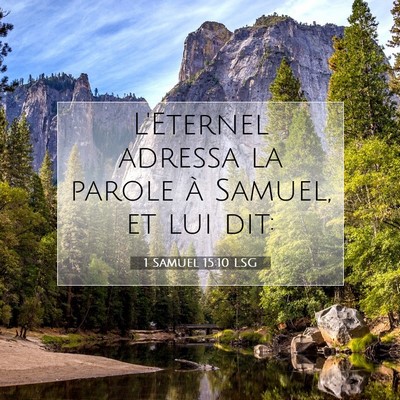 1 Samuel 15:10 Verset biblique expliqué