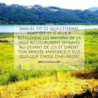 1 Samuel 16:4 LSG Image du verset biblique