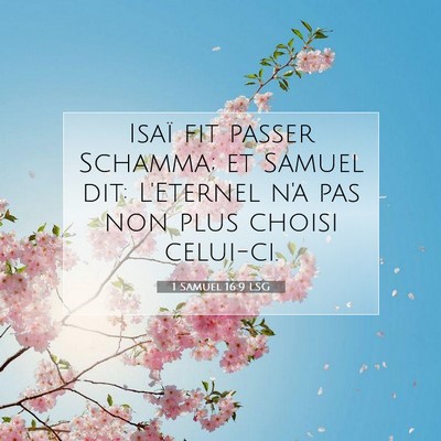 1 Samuel 16:9 LSG Image du verset biblique