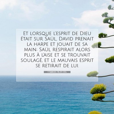 1 Samuel 16:23 LSG Image du verset biblique