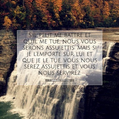 1 Samuel 17:9 LSG Image du verset biblique