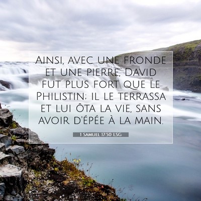 1 Samuel 17:50 Verset biblique expliqué