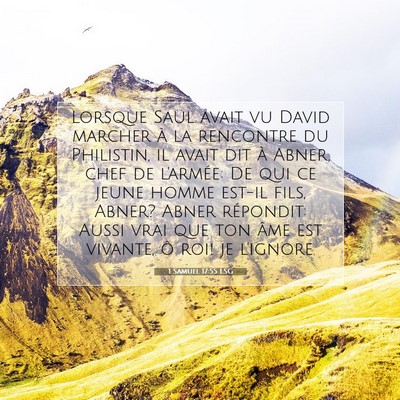 1 Samuel 17:55 Verset biblique expliqué