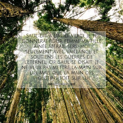 1 Samuel 18:17 LSG Image du verset biblique