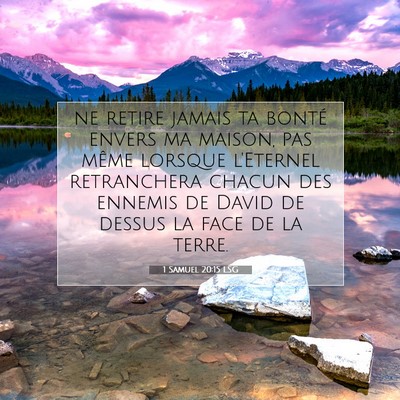 1 Samuel 20:15 Verset biblique expliqué