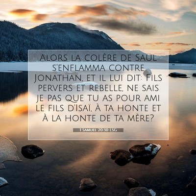 1 Samuel 20:30 Verset biblique expliqué