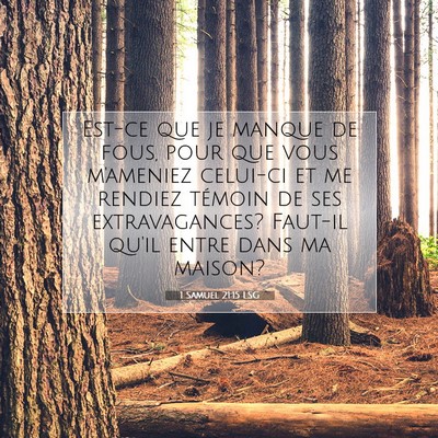 1 Samuel 21:15 LSG Image du verset biblique