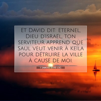 1 Samuel 23:10 LSG Image du verset biblique