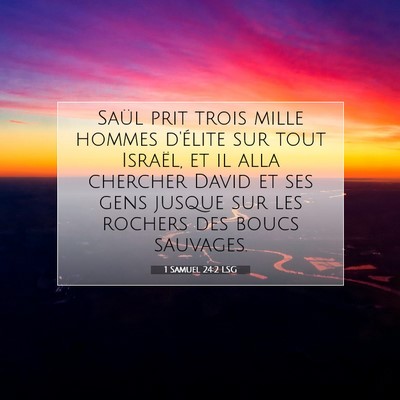 1 Samuel 24:2 Verset biblique expliqué