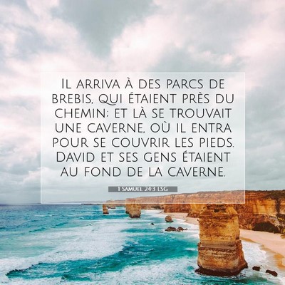 1 Samuel 24:3 LSG Image du verset biblique