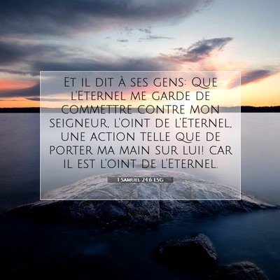 1 Samuel 24:6 LSG Image du verset biblique