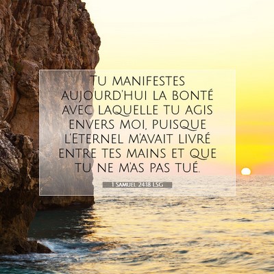 1 Samuel 24:18 LSG Image du verset biblique