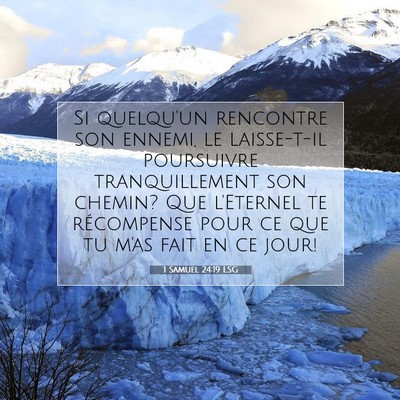 1 Samuel 24:19 LSG Image du verset biblique