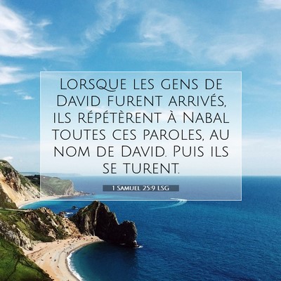 1 Samuel 25:9 LSG Image du verset biblique