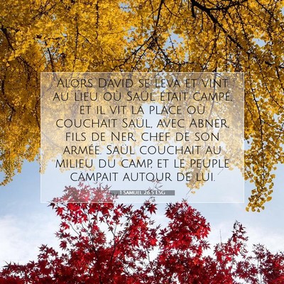 1 Samuel 26:5 LSG Image du verset biblique