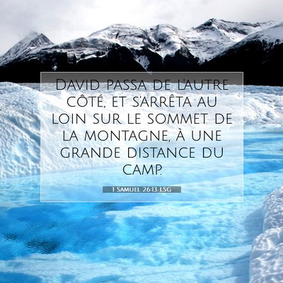 1 Samuel 26:13 LSG Image du verset biblique