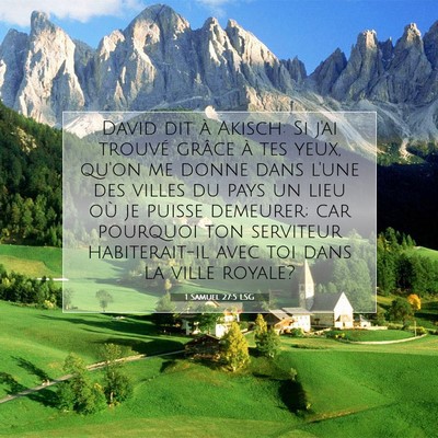 1 Samuel 27:5 LSG Image du verset biblique