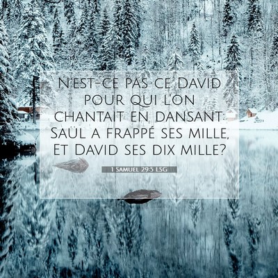 1 Samuel 29:5 LSG Image du verset biblique