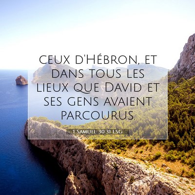 1 Samuel 30:31 LSG Image du verset biblique