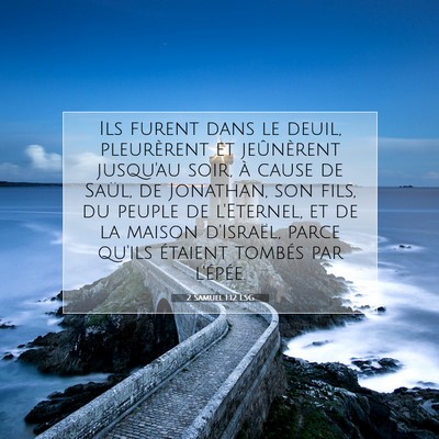 2 Samuel 1:12 Verset biblique expliqué