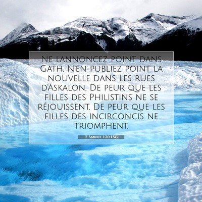 2 Samuel 1:20 LSG Image du verset biblique