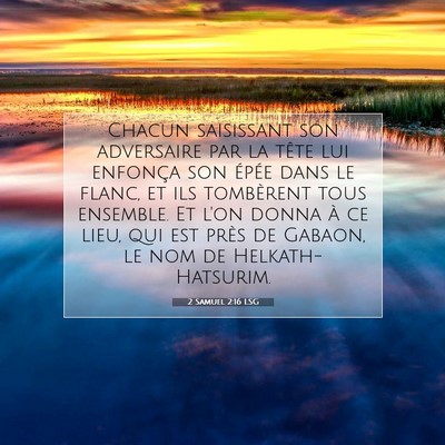 2 Samuel 2:16 LSG Image du verset biblique