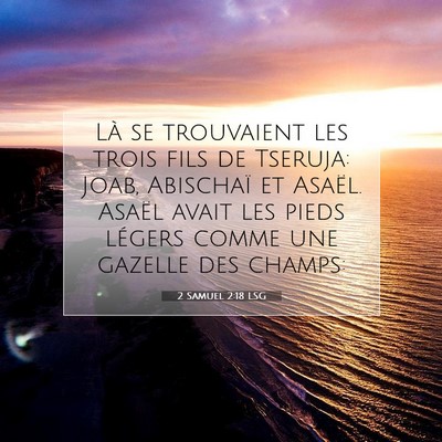 2 Samuel 2:18 LSG Image du verset biblique