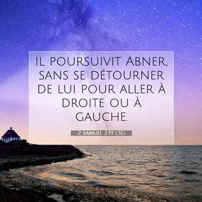 2 Samuel 2:19 Verset biblique expliqué