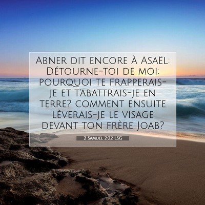 2 Samuel 2:22 LSG Image du verset biblique