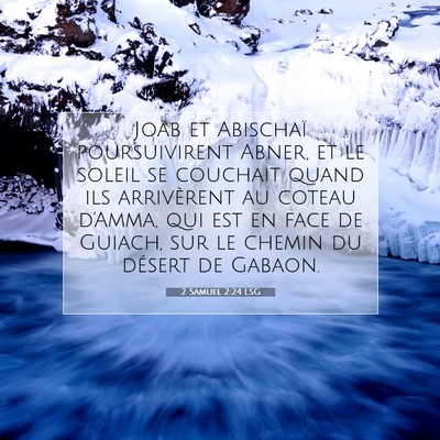 2 Samuel 2:24 LSG Image du verset biblique