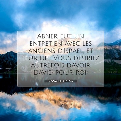 2 Samuel 3:17 LSG Image du verset biblique