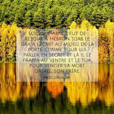 2 Samuel 3:27 Verset biblique expliqué