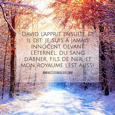 2 Samuel 3:28 LSG Image du verset biblique