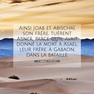 2 Samuel 3:30 Verset biblique expliqué