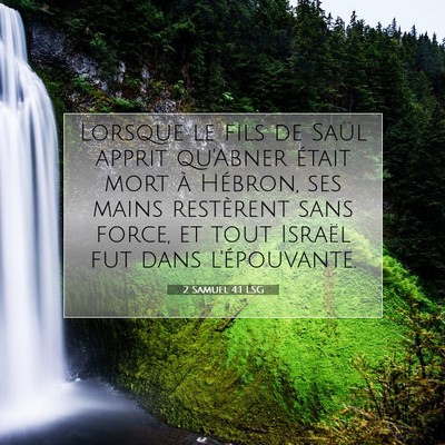 2 Samuel 4:1 Verset biblique expliqué