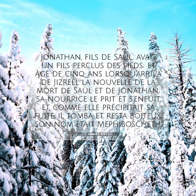 2 Samuel 4:4 LSG Image du verset biblique