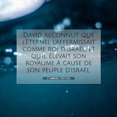 2 Samuel 5:12 LSG Image du verset biblique