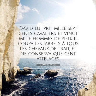 2 Samuel 8:4 Verset biblique expliqué