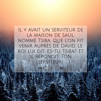 2 Samuel 9:2 Verset biblique expliqué