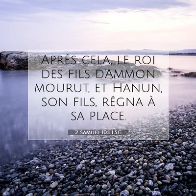 2 Samuel 10:1 LSG Image du verset biblique