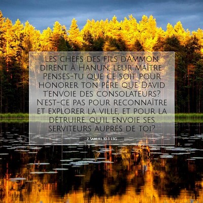 2 Samuel 10:3 LSG Image du verset biblique